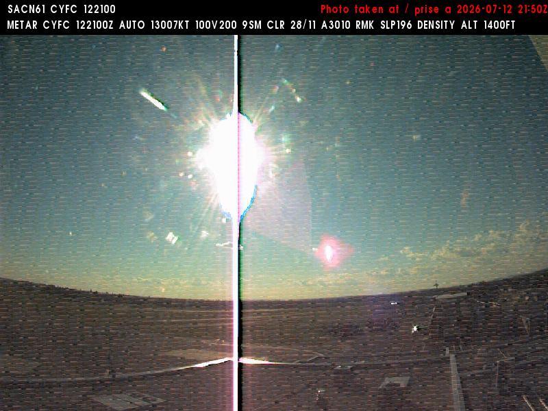 Web Cam image of Fredericton Airport (West)