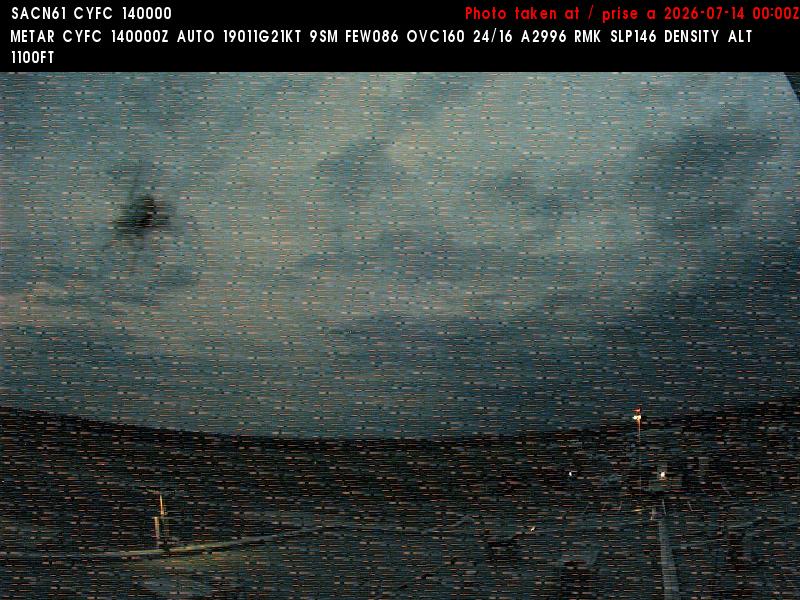 Web Cam image of Fredericton Airport (West)