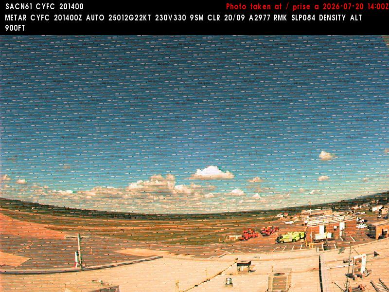 Web Cam image of Fredericton Airport (West)