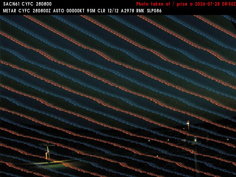 Web Cam image of Fredericton Airport (West)