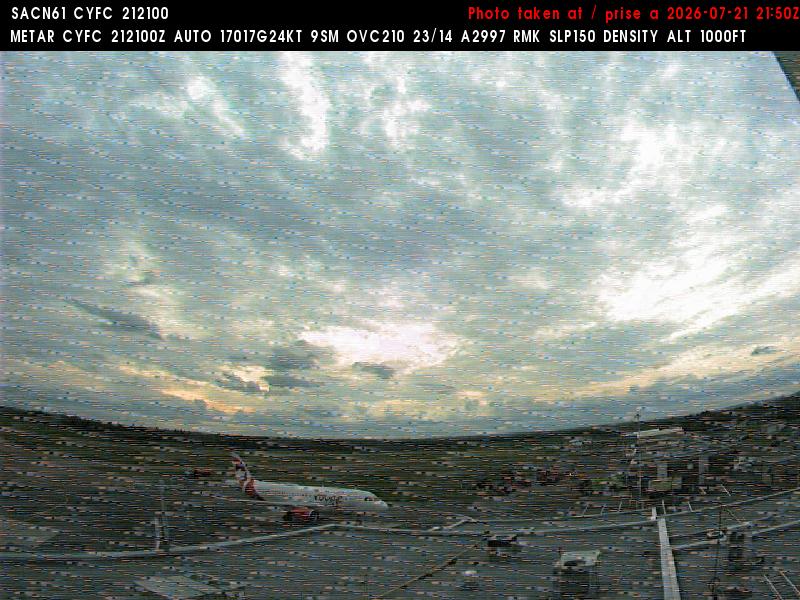Web Cam image of Fredericton Airport (West)