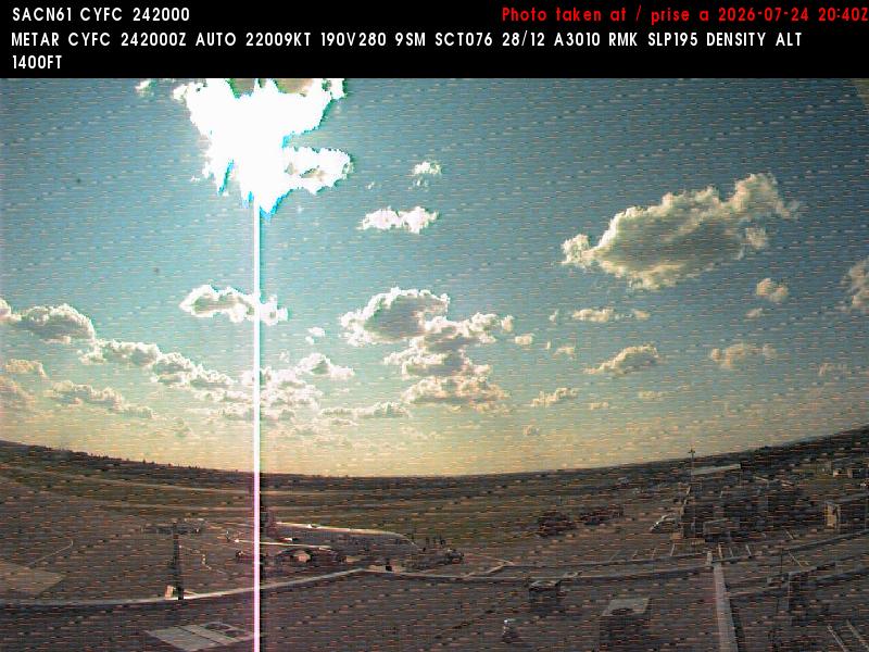 Web Cam image of Fredericton Airport (West)