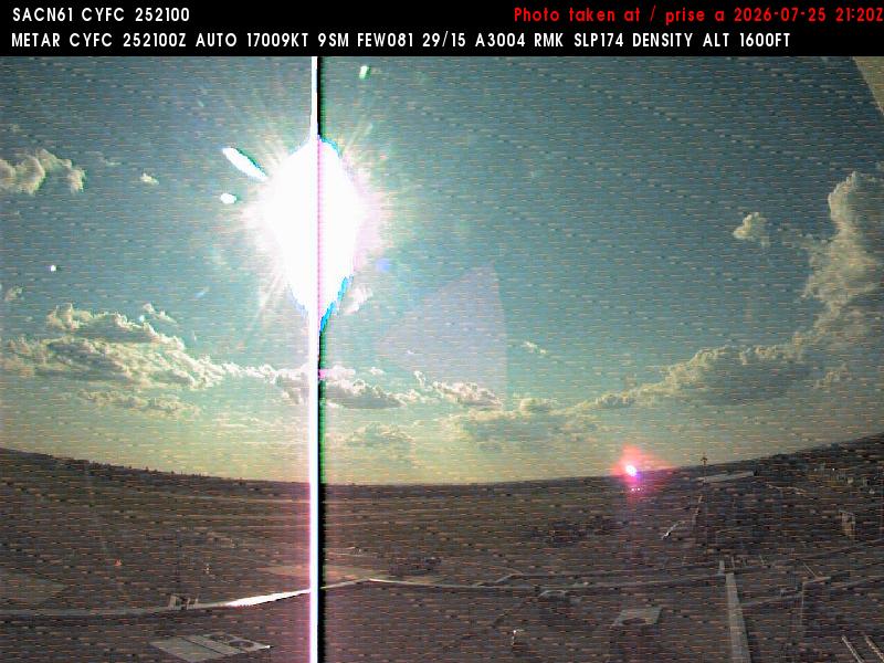 Web Cam image of Fredericton Airport (West)