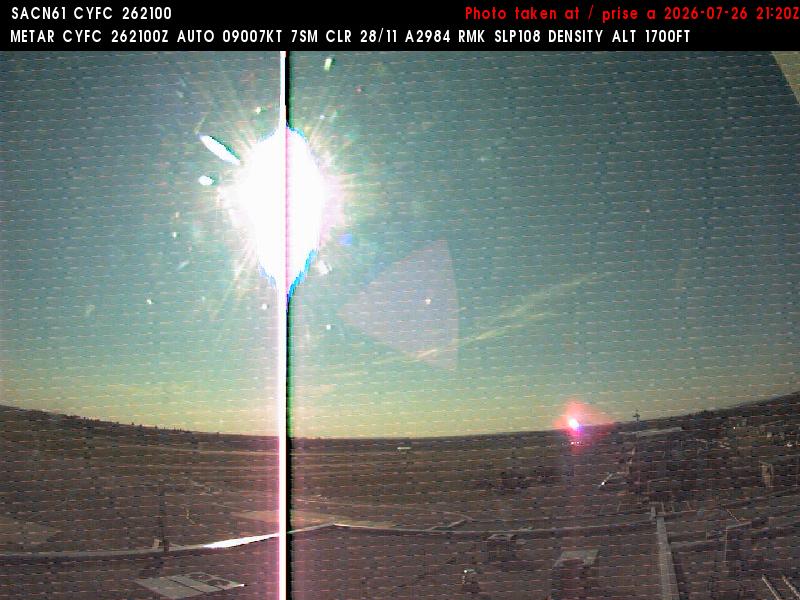 Web Cam image of Fredericton Airport (West)