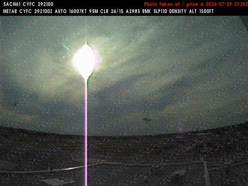 Web Cam image of Fredericton Airport (West)