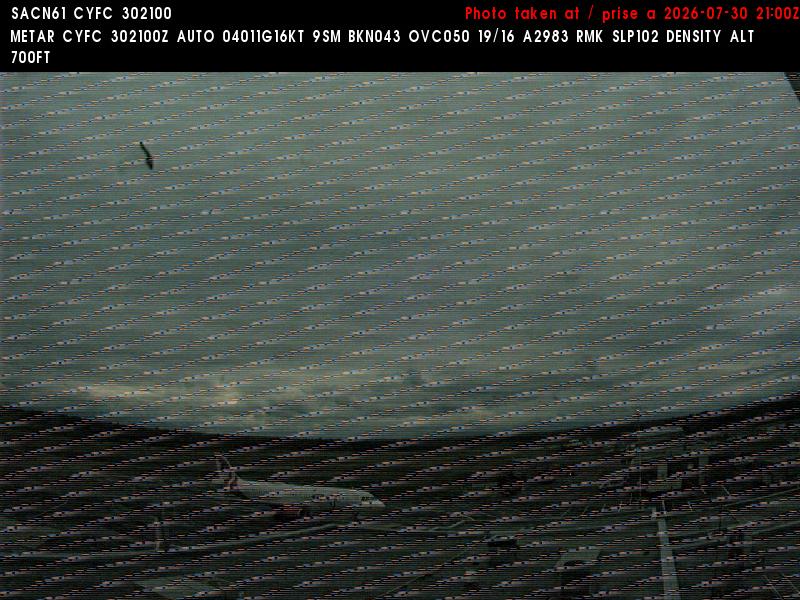 Web Cam image of Fredericton Airport (West)