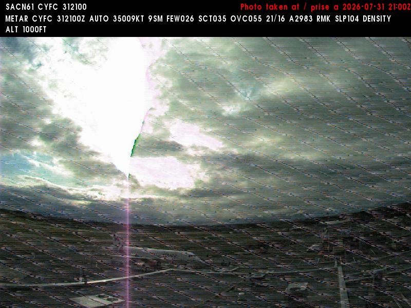 Web Cam image of Fredericton Airport (West)