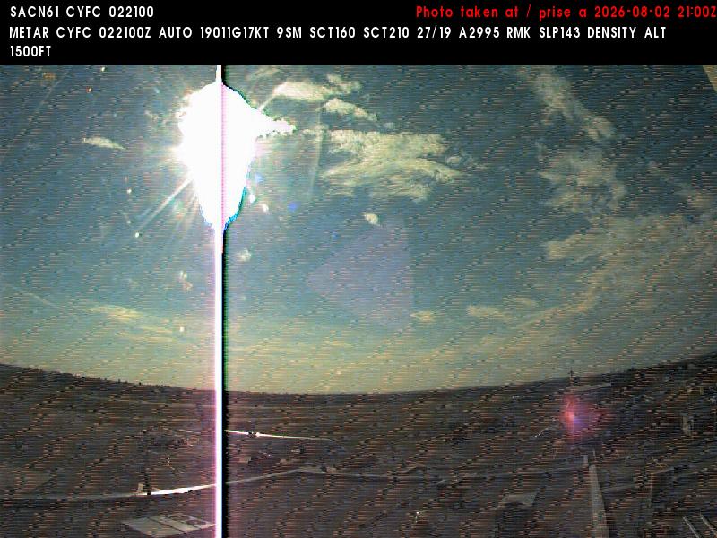 Web Cam image of Fredericton Airport (West)