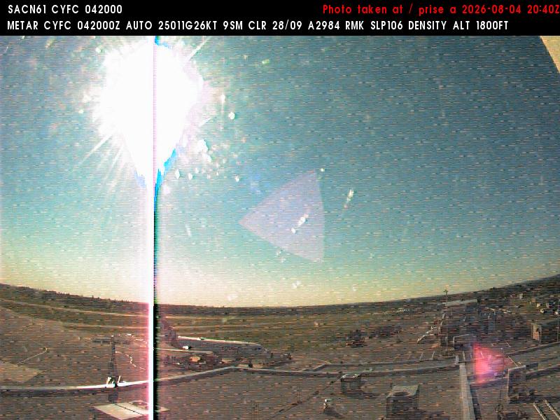 Web Cam image of Fredericton Airport (West)