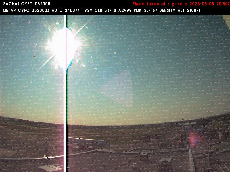 Web Cam image of Fredericton Airport (West)