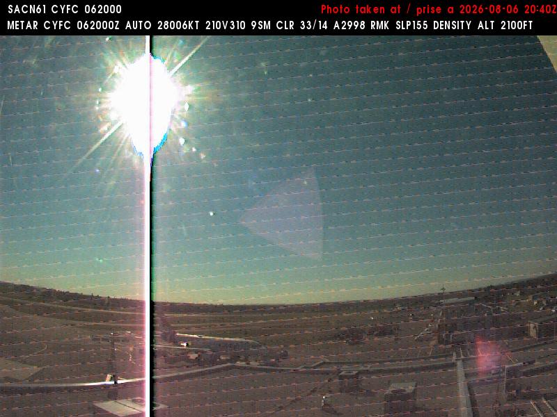 Web Cam image of Fredericton Airport (West)