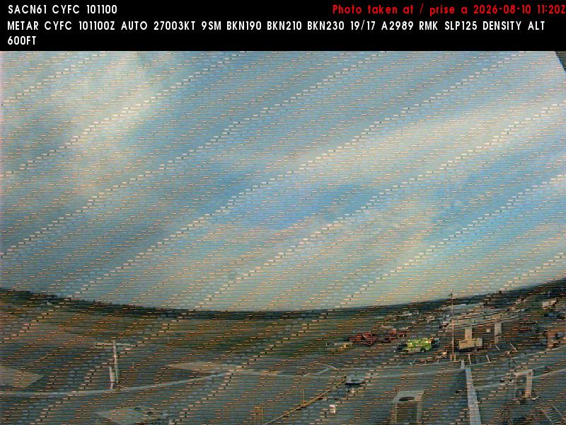 Web Cam image of Fredericton Airport (West)