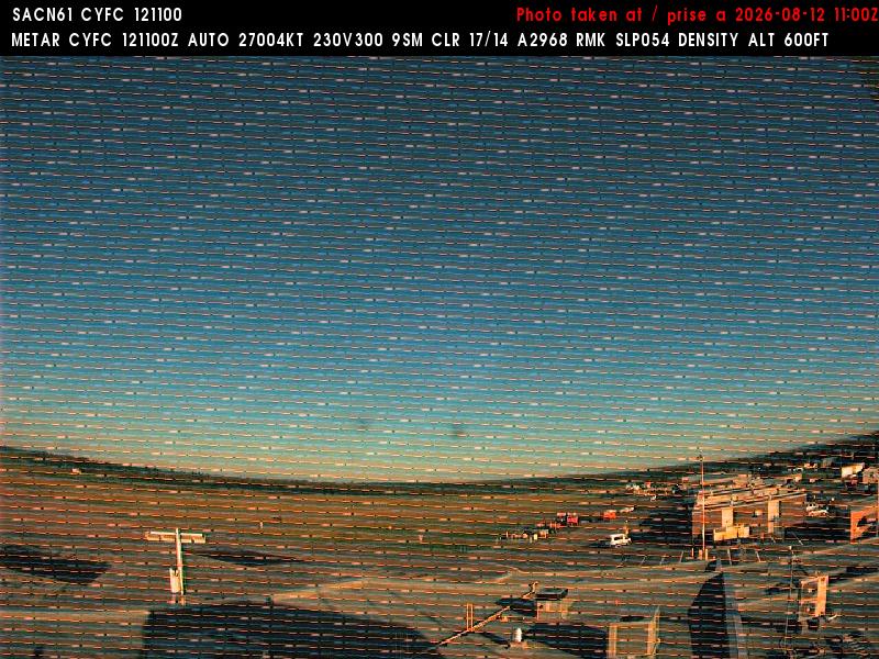 Web Cam image of Fredericton Airport (West)