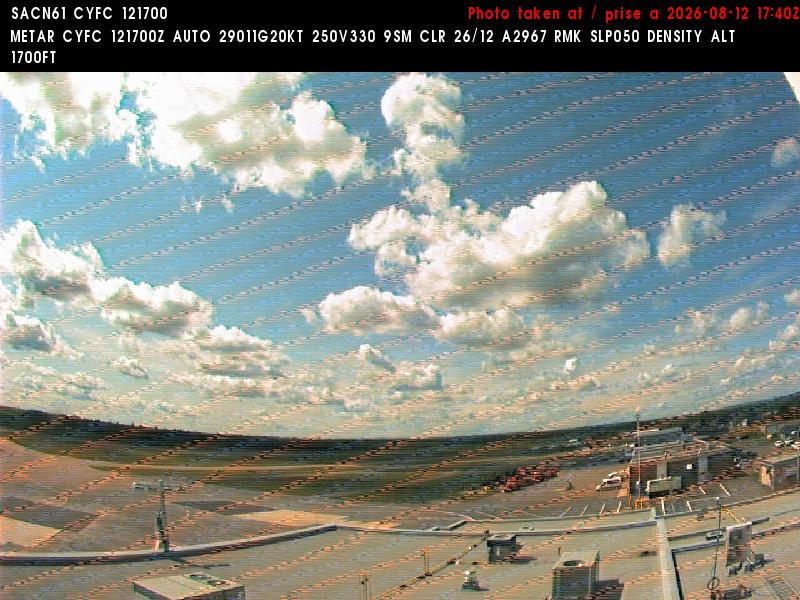 Web Cam image of Fredericton Airport (West)