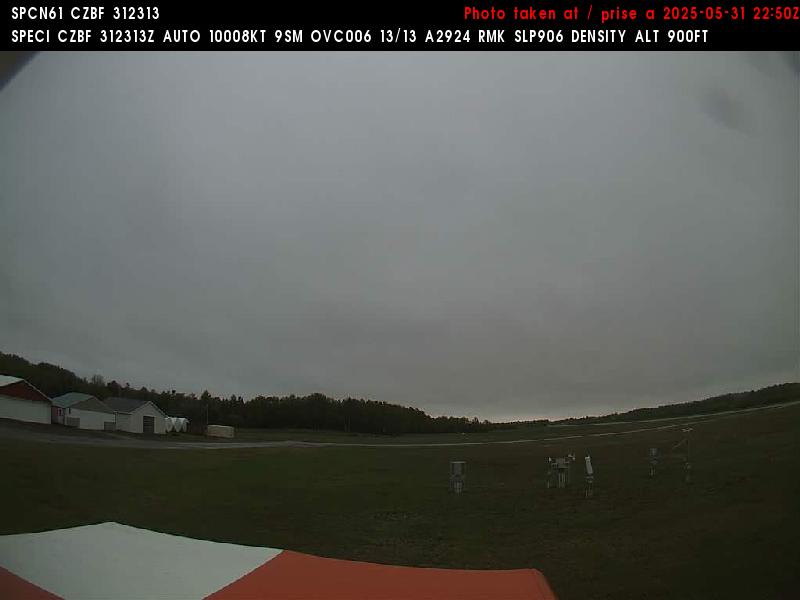 Web Cam image of Bathurst Airport (East)