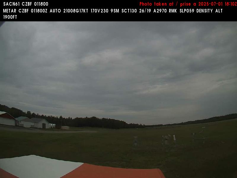 Web Cam image of Bathurst Airport (East)