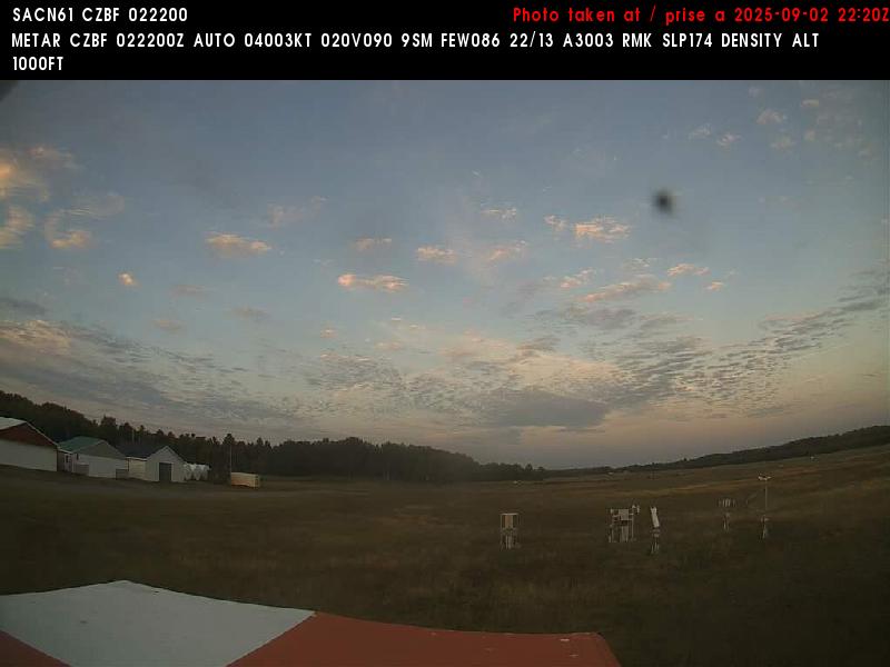 Web Cam image of Bathurst Airport (East)