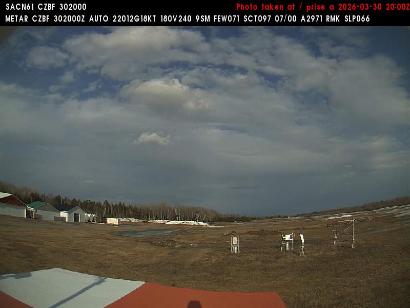 Web Cam image of Bathurst Airport (East)