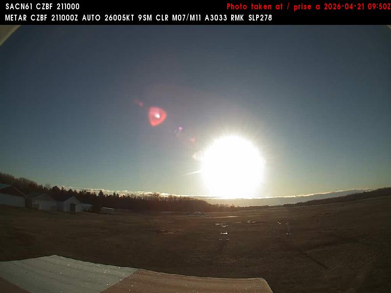 Web Cam image of Bathurst Airport (East)