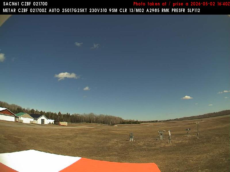 Web Cam image of Bathurst Airport (East)