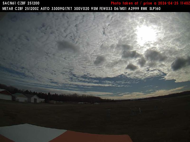 Web Cam image of Bathurst Airport (East)