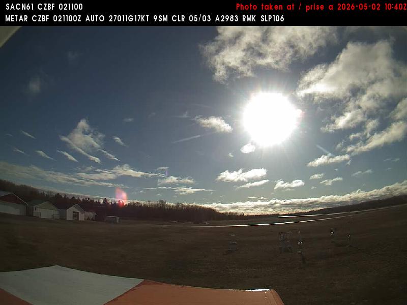 Web Cam image of Bathurst Airport (East)