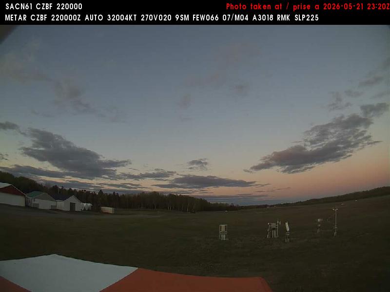 Web Cam image of Bathurst Airport (East)