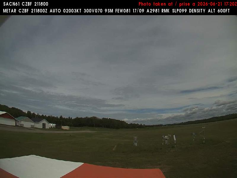 Web Cam image of Bathurst Airport (East)