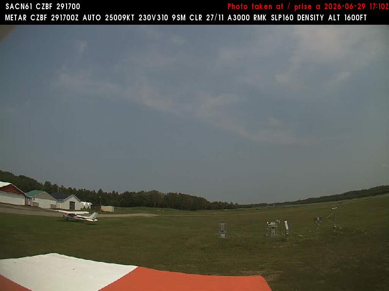 Web Cam image of Bathurst Airport (East)