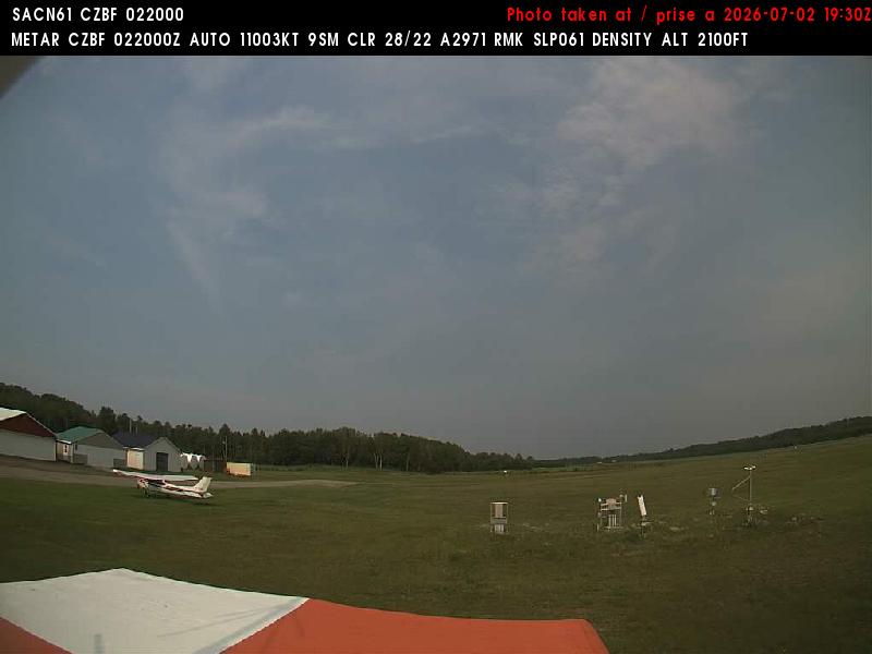 Web Cam image of Bathurst Airport (East)