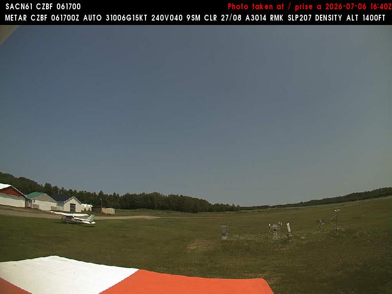 Web Cam image of Bathurst Airport (East)