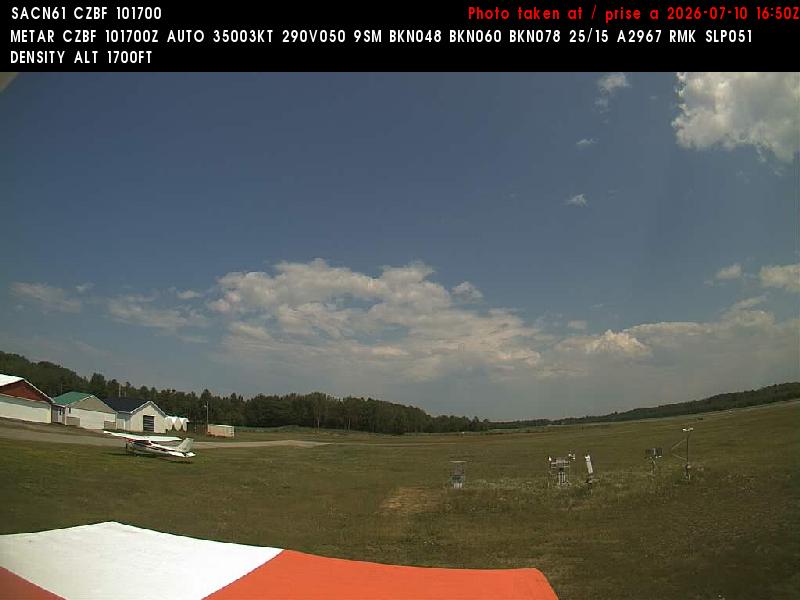 Web Cam image of Bathurst Airport (East)