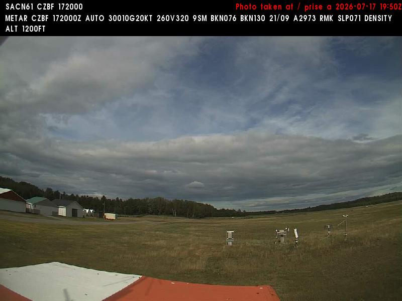 Web Cam image of Bathurst Airport (East)