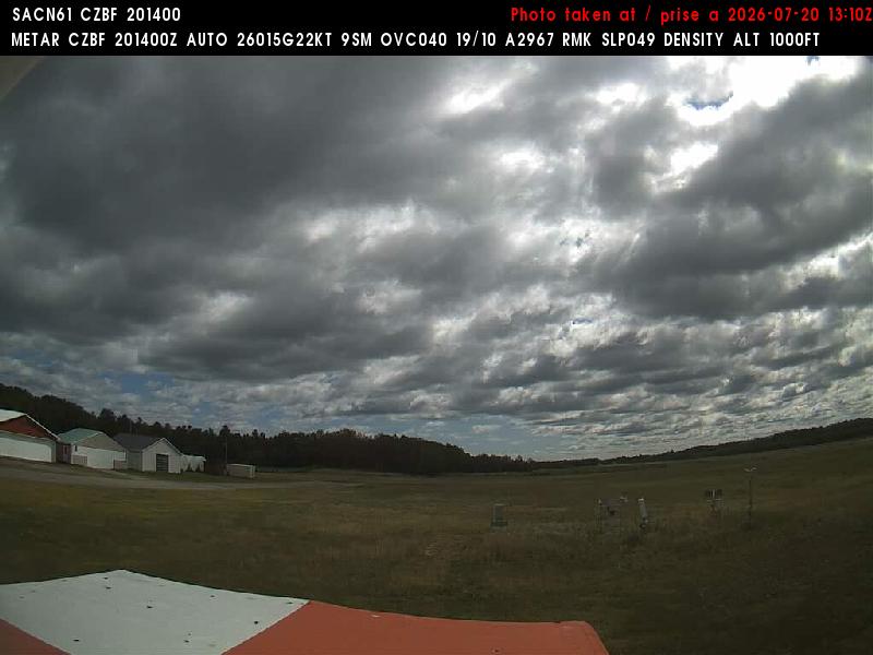 Web Cam image of Bathurst Airport (East)