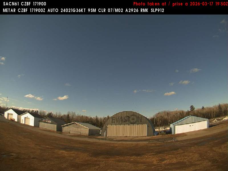 Web Cam image of Bathurst Airport (North)
