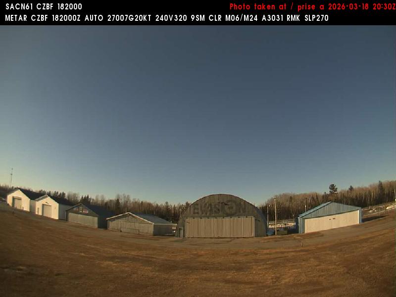 Web Cam image of Bathurst Airport (North)