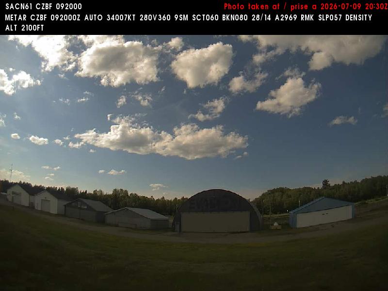 Web Cam image of Bathurst Airport (North)