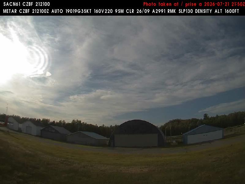 Web Cam image of Bathurst Airport (North)