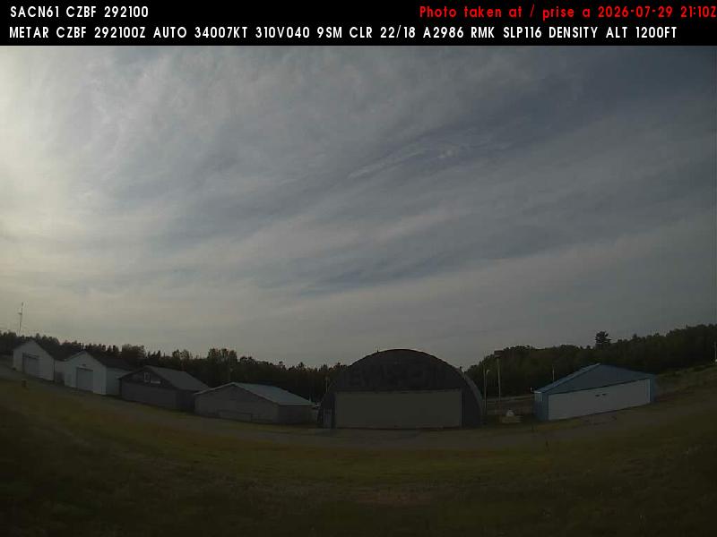 Web Cam image of Bathurst Airport (North)