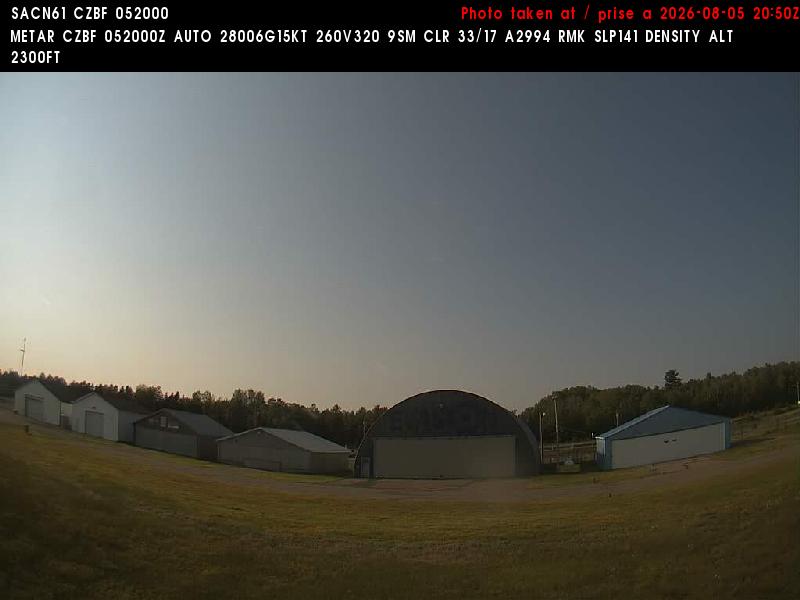 Web Cam image of Bathurst Airport (North)