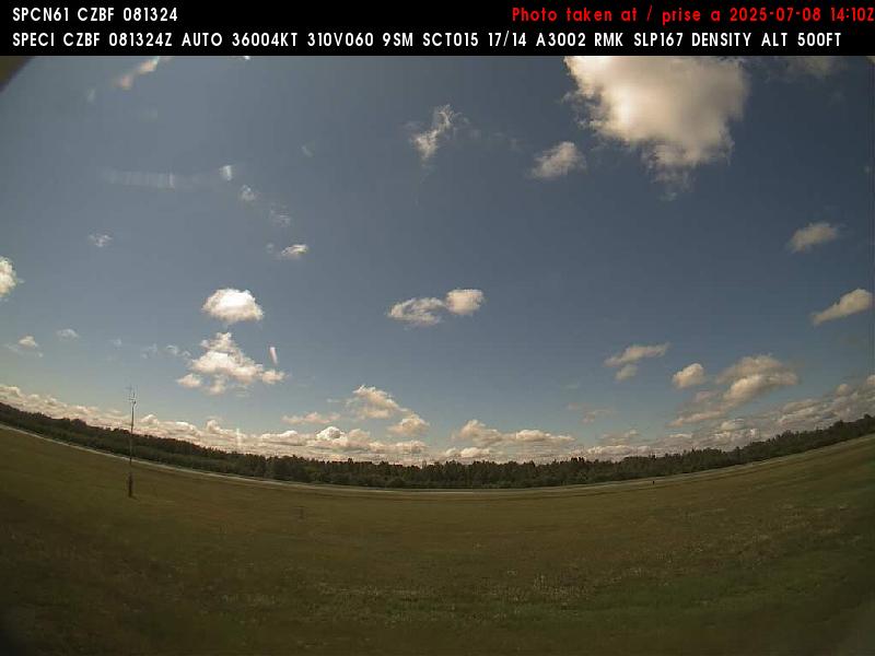 Web Cam image of Bathurst Airport (South)