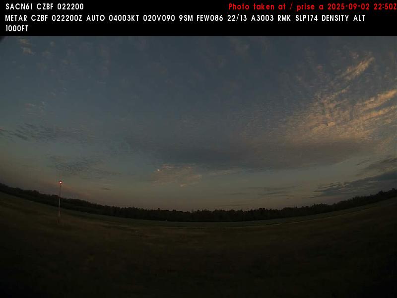 Web Cam image of Bathurst Airport (South)