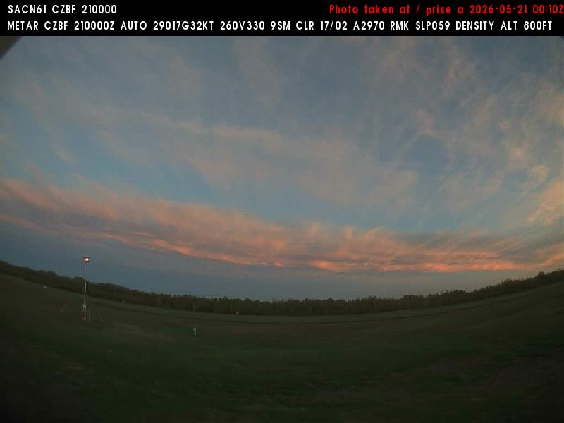 Web Cam image of Bathurst Airport (South)