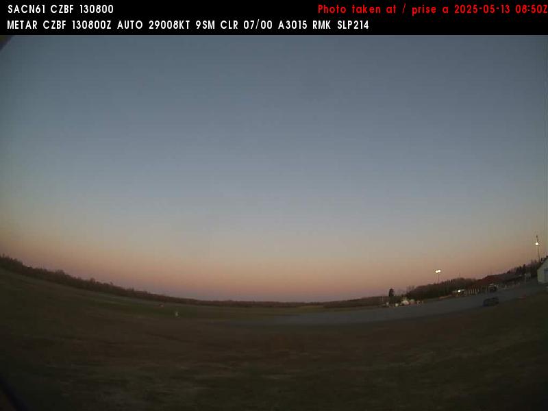 Web Cam image of Bathurst Airport (West)
