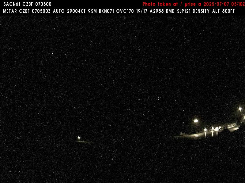 Web Cam image of Bathurst Airport (West)