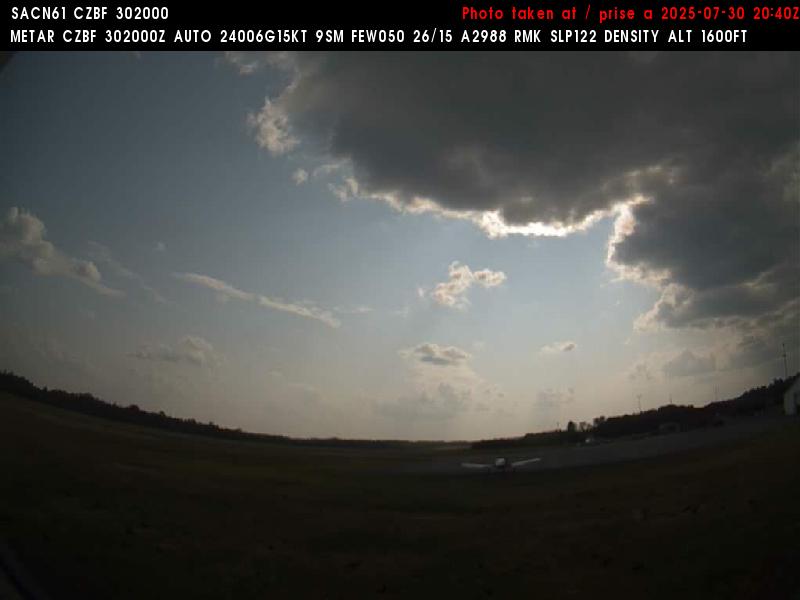 Web Cam image of Bathurst Airport (West)