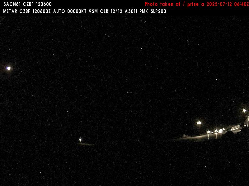 Web Cam image of Bathurst Airport (West)