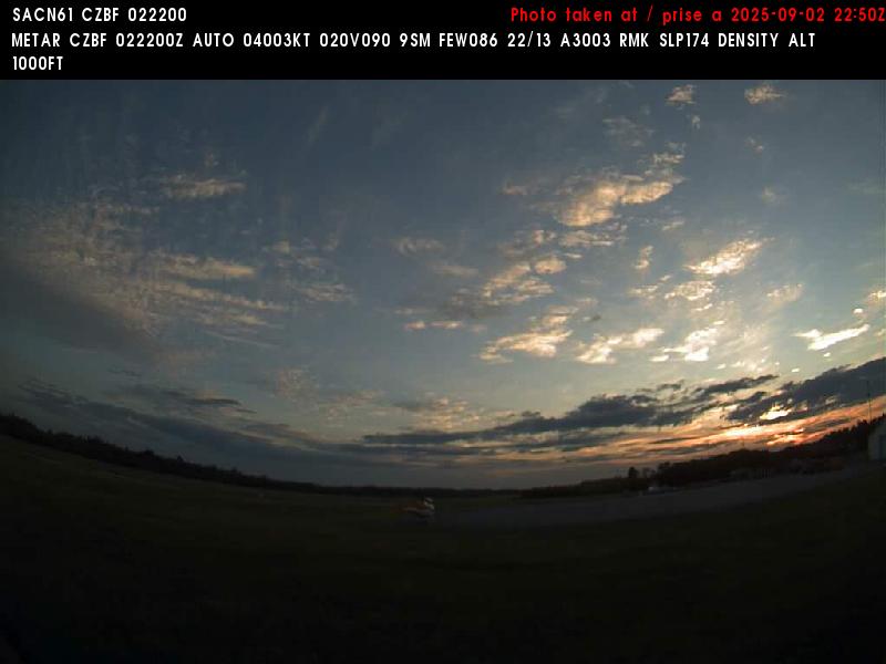 Web Cam image of Bathurst Airport (West)