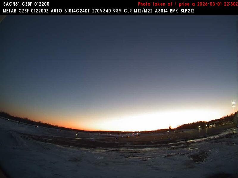 Web Cam image of Bathurst Airport (West)