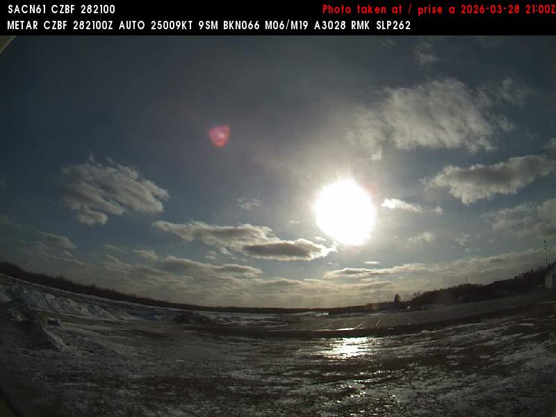 Web Cam image of Bathurst Airport (West)